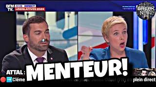 ️Front Populaire: Clémentine Autain détruit Julien Odoul en plein direct