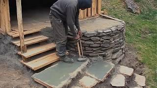 Man Builds Mountain LOG House Alone | Start to Finish @Alone_with_nature_vova