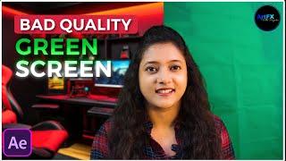 Bad quality green screen removal || after affects basic tutorial || Artfx with Priyanka