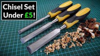 Equip 3 piece Woodworking Chisel Set from Home Bargains - Tool Review