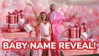 OUR BABY'S NAME REVEAL! *AND OPENING ALL OF HER GIFTS!*