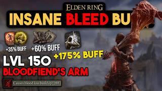 Elden Ring Bloodfiend's Arm BLEED Build (It's NOT Nerfed!) - Destroy DLC Bosses OP Bleed Build!