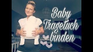 Baby Tragetuch binden l Schreiendes Baby beruhigen