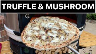 Truffle Cream & Mushroom Pizza in my GOZNEY DOME