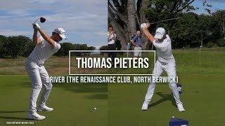 Thomas Pieters Golf Swing Driver (FO & DTL), ASI Scottish Open, North Berwick, July 2019.