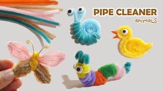 4 EASY Pipe Cleaner Animals - Pipe Cleaner Craft Tutorial