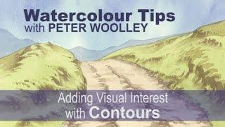 Watercolour Tip from PETER WOOLLEY: Adding Visual Interest with Contours