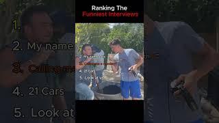 Ranking The Funniest Interviews #shorts #funny #interview #memes