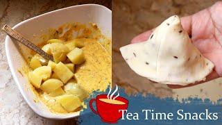 Tea Time Snack | Samosa Recipe At Home | Samosa dough & Filling | Crispy Aloo Pakora Recipe