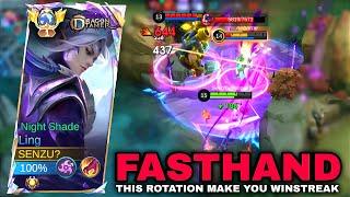 LING FASTHAND PERFECT SWORD - THIS ROTATION MAKE YOU WINSTREAK - Ling Top Global Mobile Legends