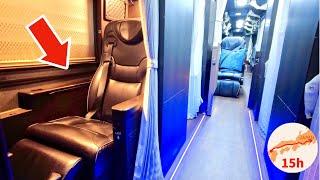 Most Expensive Private Room on Japan's NEW Night Bus  15 Hour Trip to Tokyo VLOG はかた号 キングオブ深夜バス