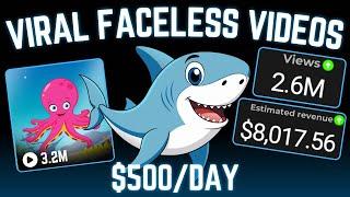 How To Make Viral MONETIZABLE Faceless Kids Animation Videos ($500/Day)