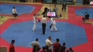 Taekwondo WTF. Соревнования Патриот. 09.05.2015. Бирючевская-Столярова.