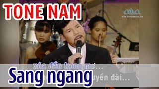 Sang Ngang KARAOKE - Vũ Khanh | Tone Nam | Asia Karaoke Beat Chuẩn