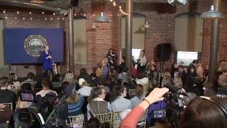 Raw video: Angry voter interrupts Elizabeth Warren's event in Dover