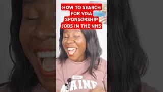 How to search for NHS jobs that can give you visa sponsorship. #youtubeshorts #youtube #immigration