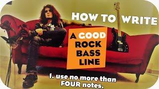 How to write a good rock bass line - 8 tips in 8 minutes