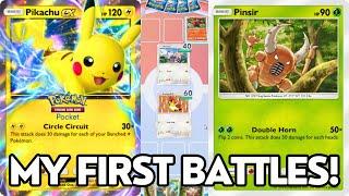 My First Battles in Pokemon TCG Pocket!