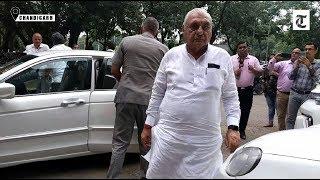 Former Haryana CM  Bhupinder Singh Hooda appears before ED in Manesar land case