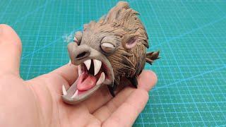 DIY Polymer Clay Tutorial | Sculpting Don't Starve warg（手工自製飢荒座狼軟陶泥教學）