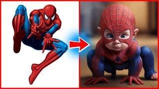 SUPERHEROES but BABIES   All Characters (Marvel & DC)