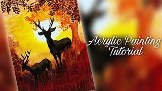 Acrylic Painting Tutorial | Painting Tutorial for beginners | How to Paint