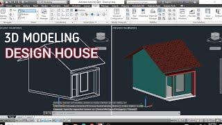 Autocad 3D - Cara buat simple house design