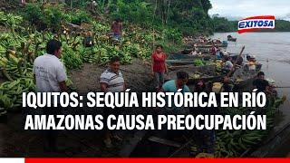 ¡Alarmante! Sequía histórica en río Amazonas genera preocupación en Iquitos