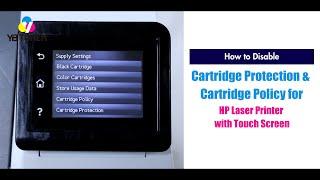 Disable HP Cartridge Protection & Cartridge Policy on HP 4101fdwe 4101fdne M283fdw M283cdw M479fdn