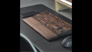 1 Wooden Keycap Solid Walnut Wood Keycaps Set