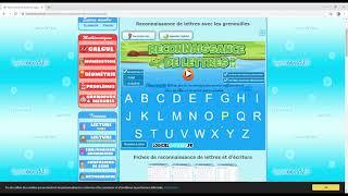 LE SITE "LOGICIEL ÉDUCATIF" - RECONNAISSANCE DE LETTRES ET DE NOMBRES