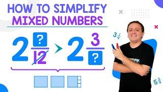 How to simplify mixed numbers