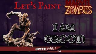 How to Speed Paint Groot from Marvel Zombies