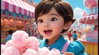 Cotton Candy, Sweet and Light Delight | Fun Sweet Treat Song for Toddlers | Colorful Nursery Rhyme