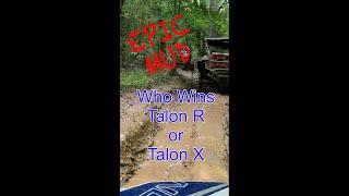 EPIC Mud Chase Talon R Versus Talon X - Outlaw Trails at Carolina Adventure World #Shorts