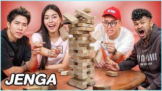 แข่งดึงไม้ Jenga!! ใครทำตกโดนทำโทษ!!