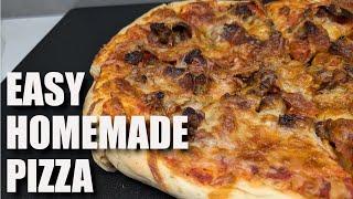 HOMEMADE PIZZA BETTER THAN TAKEOUT | COOKING WITH NICOLE |