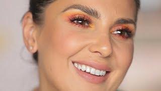 BRIGHT EYE MAKEUP AND NUDE LIPS | MAKEUP TUTORIAL | Ali Andreea