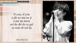 JUNGKOOK (전정국) - "IF YOU" (Easy Lyrics) // [Original Song: BIG BANG]