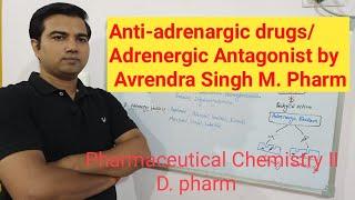 Anti-Adrenergic Drugs/Adrenergic Antagonist/sympatholytic drugs by Avrendra Singh