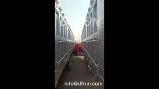 DFRUN 3 axles 50m3 side tipper trailer for Uzbekistan