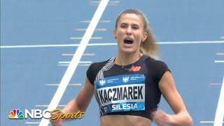 Natalia Kaczmarek rocks her home turf with a meet record in the women's 400m | NBC Sports