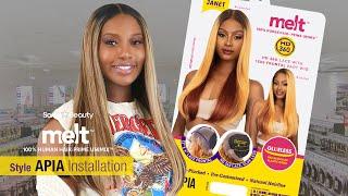 Janet Collection Human Hair Blend 360 Glueless Melt 13X6 Frontal Part Apia| SAMSBEAUTY