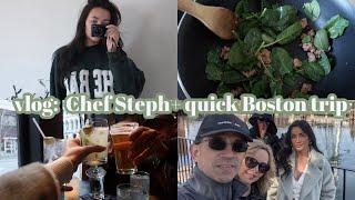 VLOG: CHEF STEPH + QUICK TRIP TO BOSTON W/THE FAM!