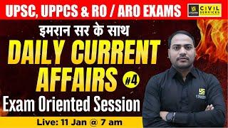 Daily Current Affairs 2024 | Current Affairs For UPSC,UPPCS & RO/ARO #4 | Imran Sir | UPPCS Utkarsh