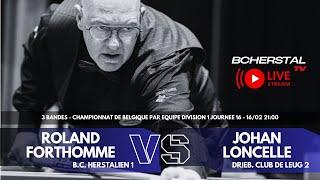 INTM - HERSTALIEN 1 Vs DE LEUG  2 / FORTHOMME Roland Vs LONCELLE Johan