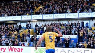 Full-time scenes after Blackpool win