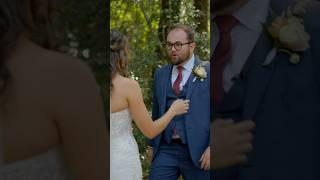 Groom couldn’t wait any longer to see his bride!! #firstlook #wedding #weddingvideography