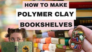 How to Make Polymer Clay Bookshelf Earrings Tutorial