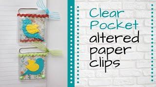 Vinyl Pocket Altered Paper Clips